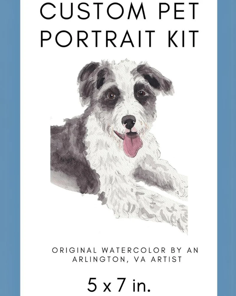 Custom Watercolor Pet Portrait (5x7) - Image 10