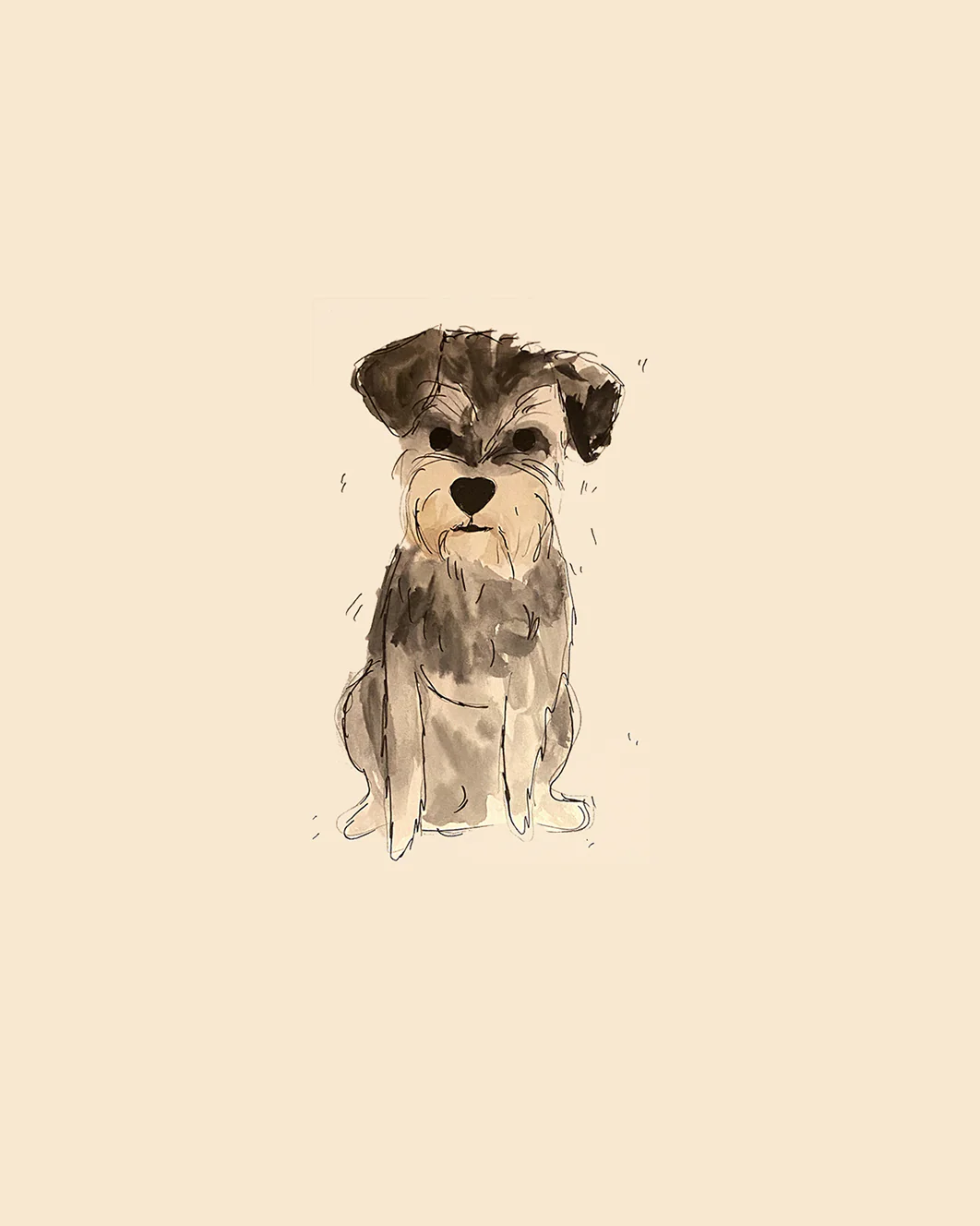 Custom Watercolor Pet Portrait (Email Copy Only)