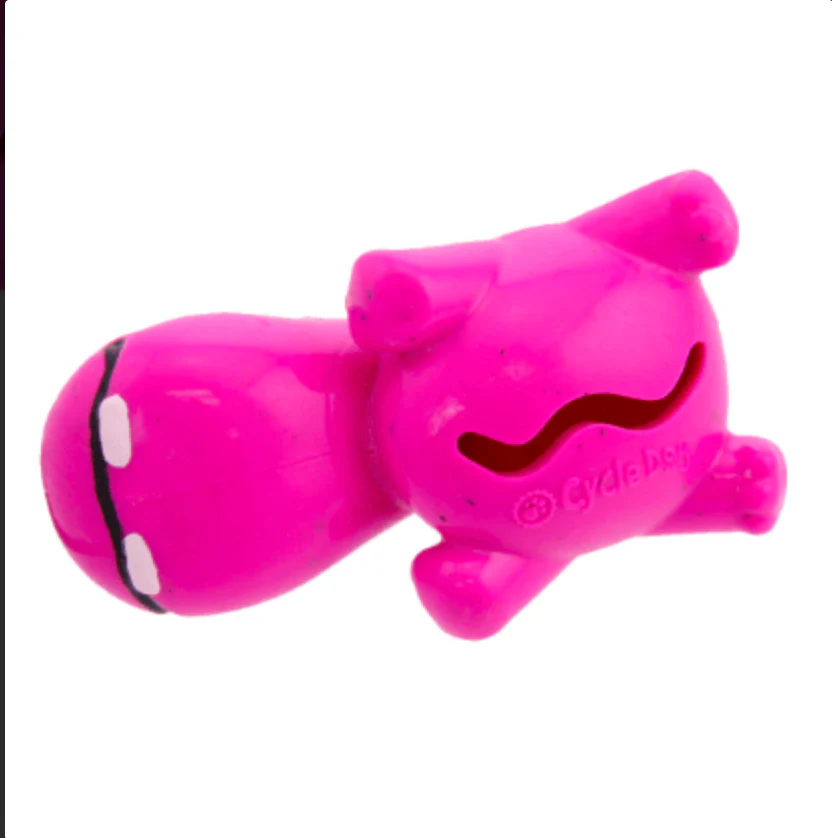 Rubber Squeaky Hippo Dog Treat Toy - Image 4