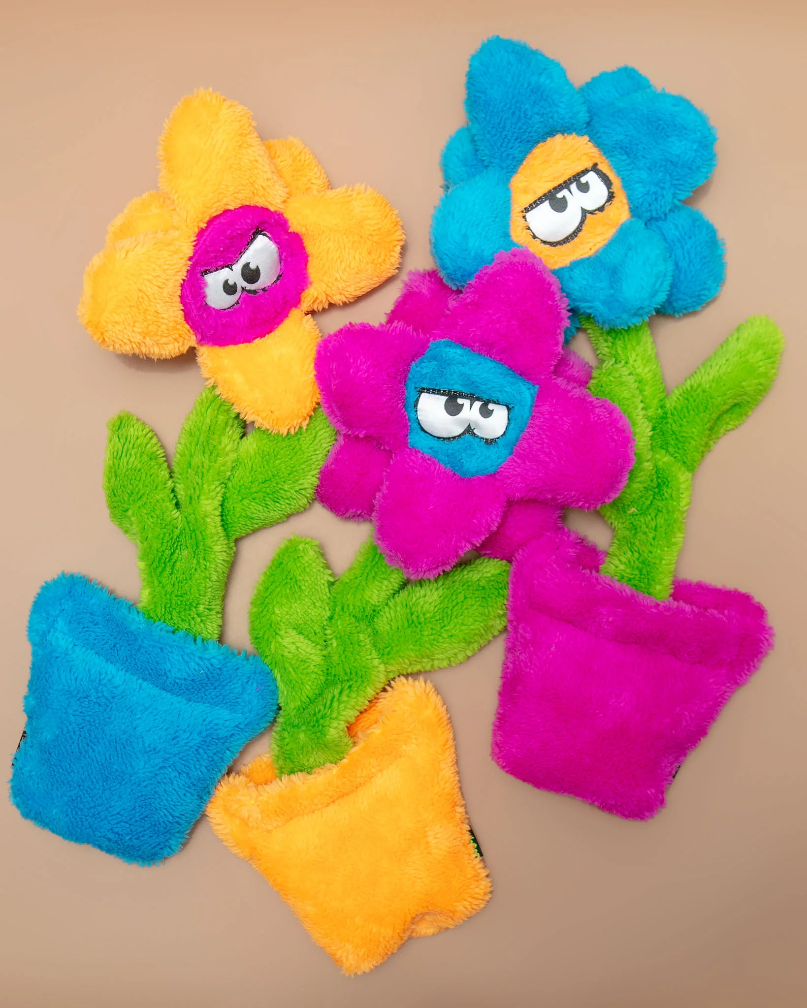 Pretty Potted Flower Unstuffed Dog Toy (Made in the USA) << FINAL SALE >> - Image 5