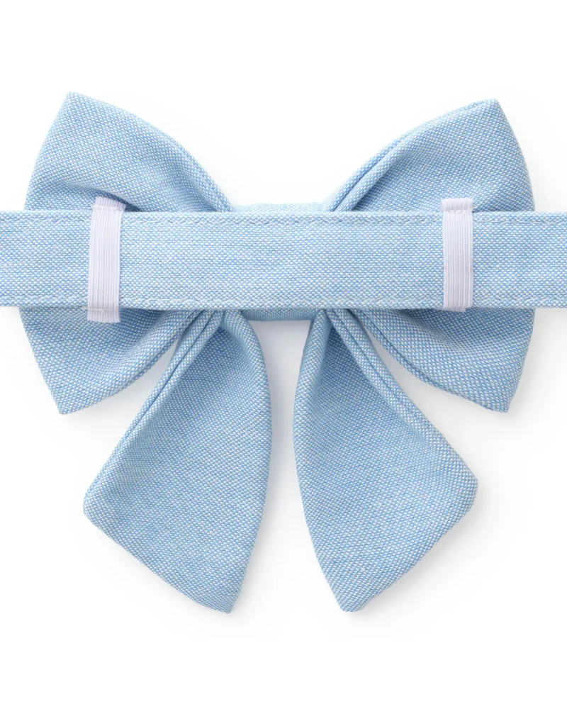 Daisy Embroidered Lady Dog Bow (Made in the USA) - Image 3