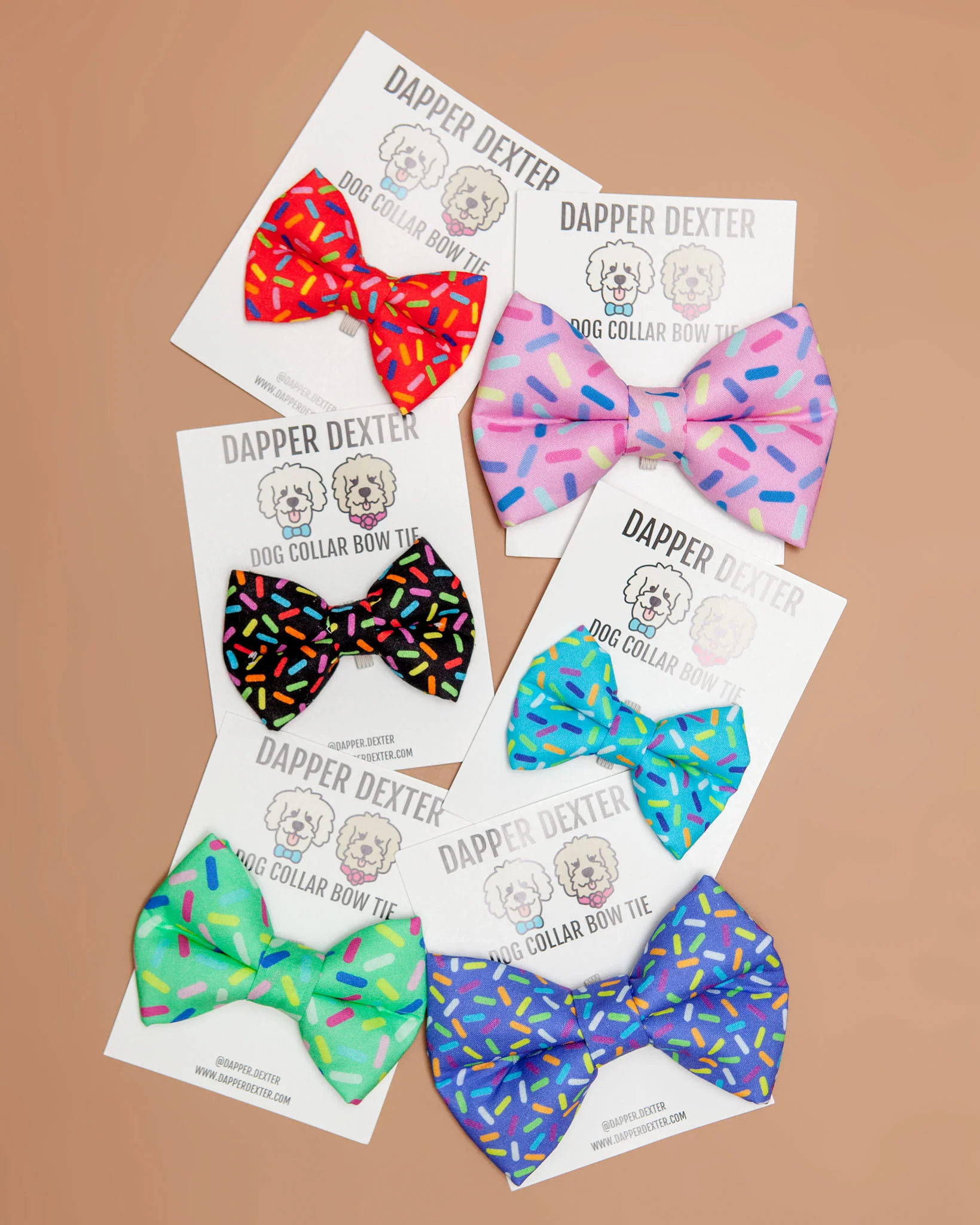 Barkday Sprinkles Pet Bow Tie (Made in the USA)