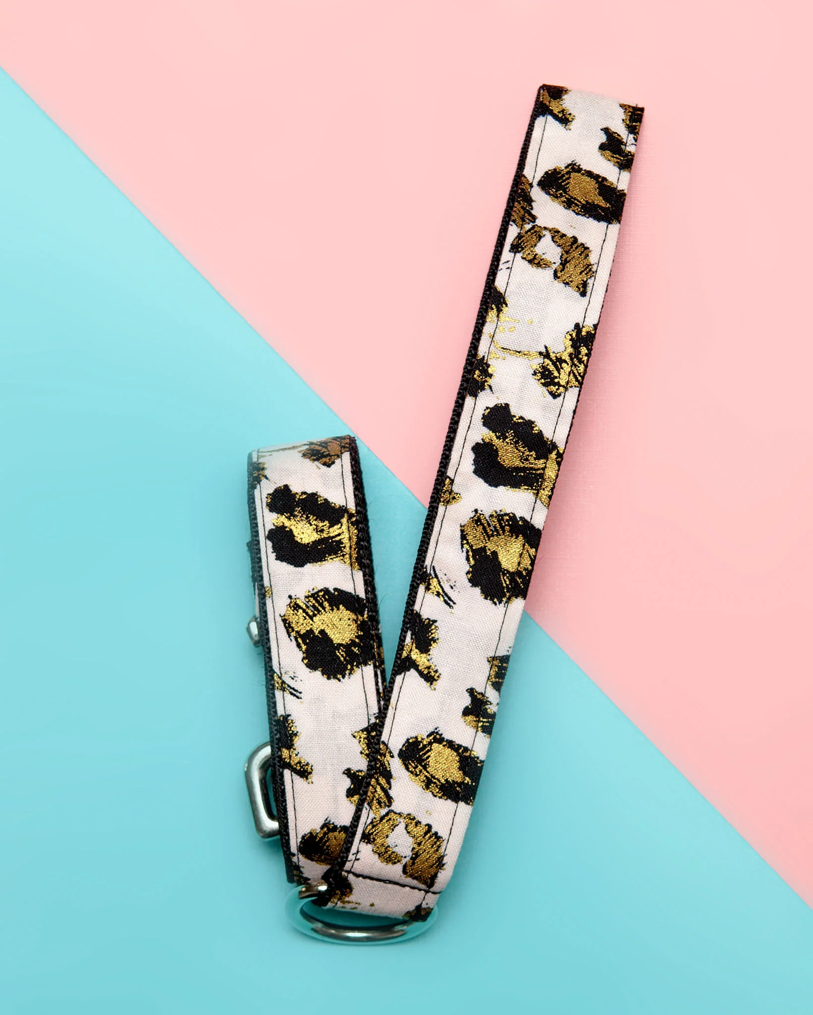 Blush Pink Animal Print Dog Leash (Made in the USA) (FINAL SALE) - Image 2