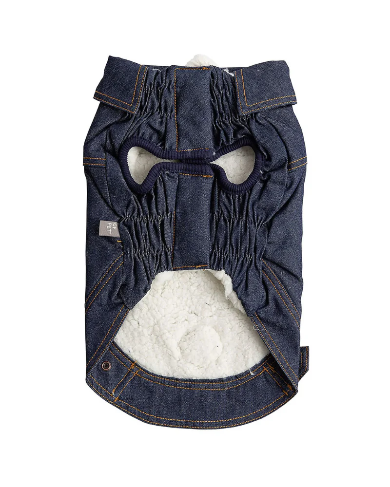 Dark Denim & Shearling Dog Jacket (FINAL SALE) - Image 3