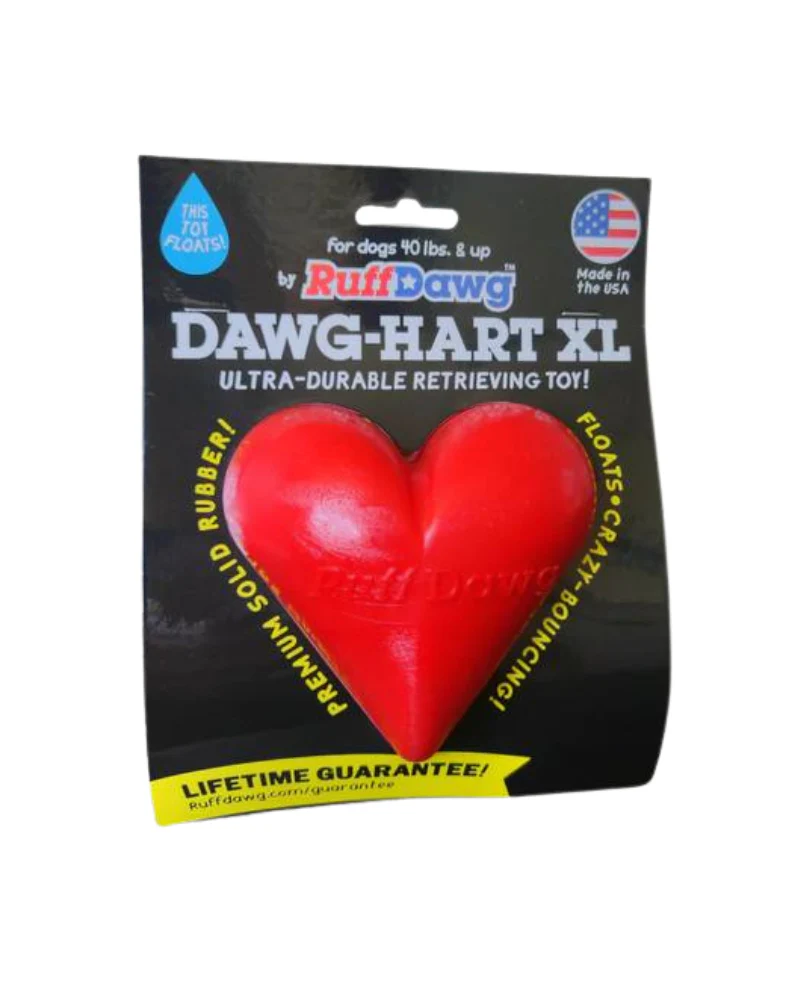 Dawg Heart Solid Rubber Dog Toy (Made in the USA) - Image 5