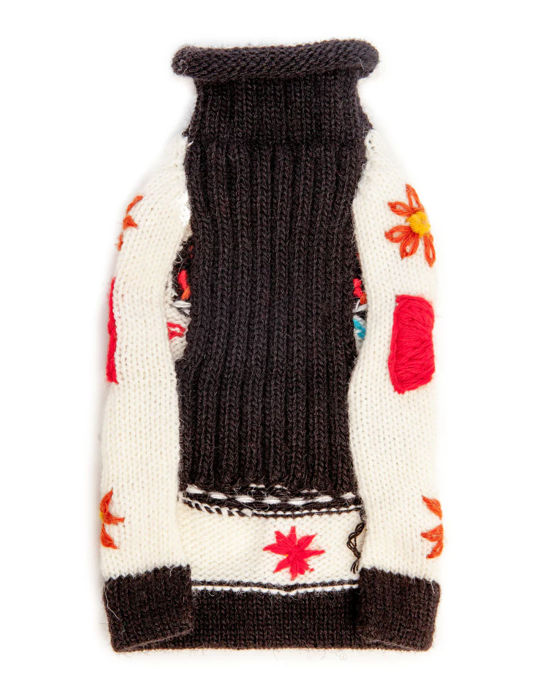 Day of the Dead Handknit Dog Sweater (FINAL SALE) - Image 6