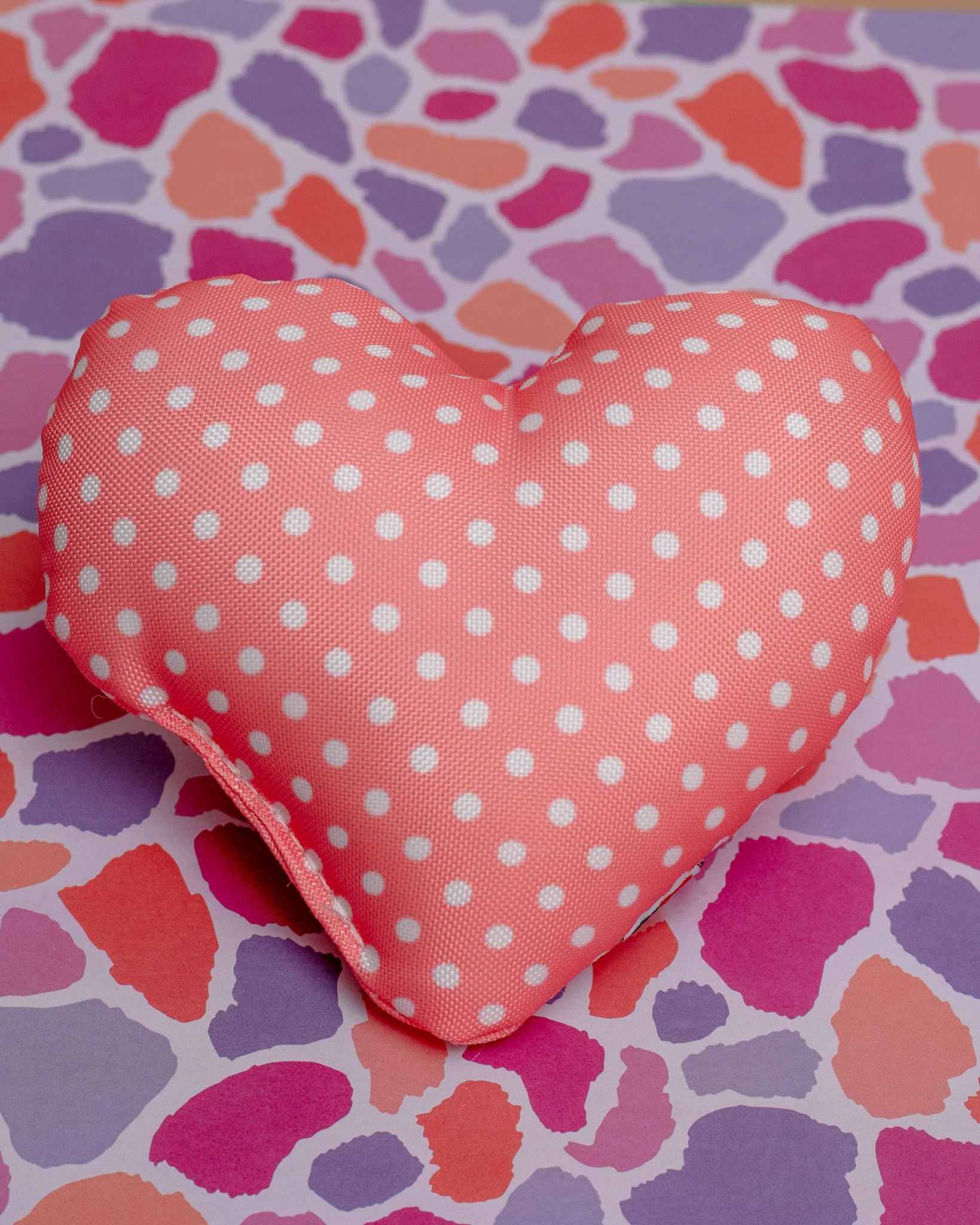 Dear & Dotty Heart-Shaped Dog Toys in Peach, Sunshine, or Lilac (Made in the USA) << CLEARANCE >> - Image 5