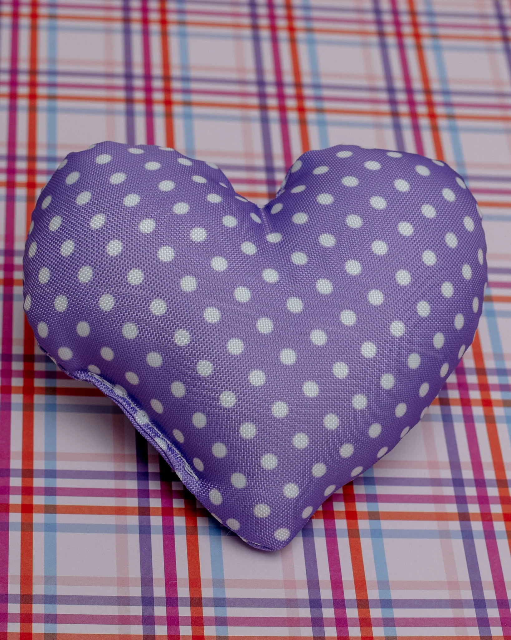Dear & Dotty Heart-Shaped Dog Toys in Peach, Sunshine, or Lilac (Made in the USA) << CLEARANCE >> - Image 6