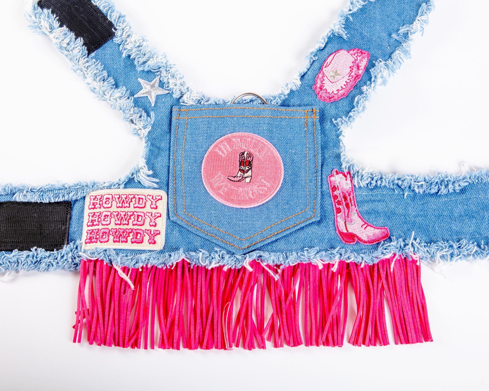 Denim Cowgirl Dog Harness (Made in the USA) (FINAL SALE) - Image 3