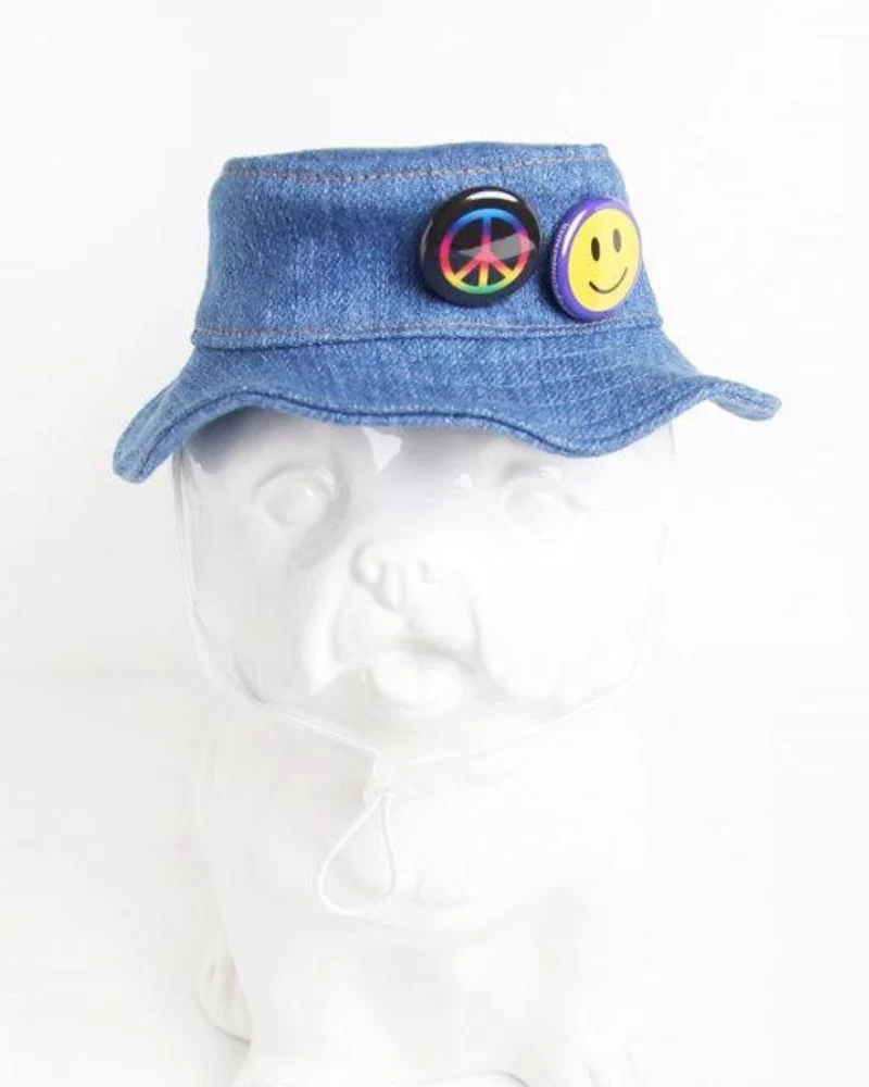 Denim Pet Bucket Hat (Made in the USA) - Image 8