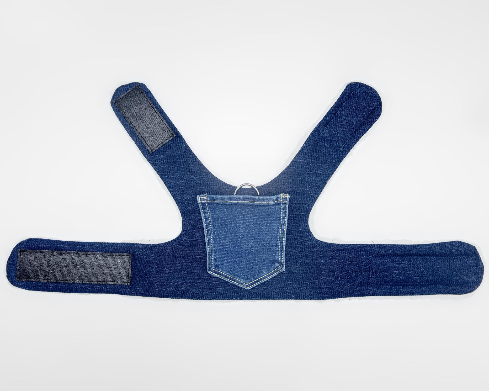 Denim & Shearling Sherpa Dog Harness (Made in the USA) (Dog & Co. Exclusive) - Image 3