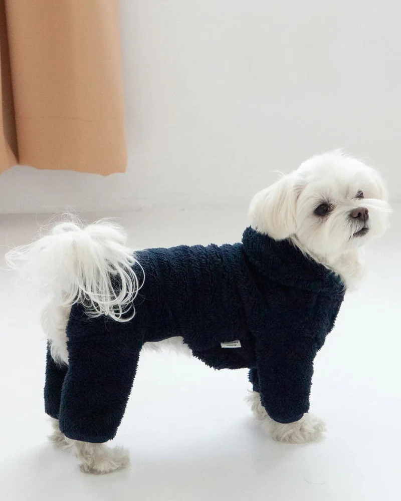 Boa Fleece Onesie in Navy (Dog & Co. Exclusive) - Image 3