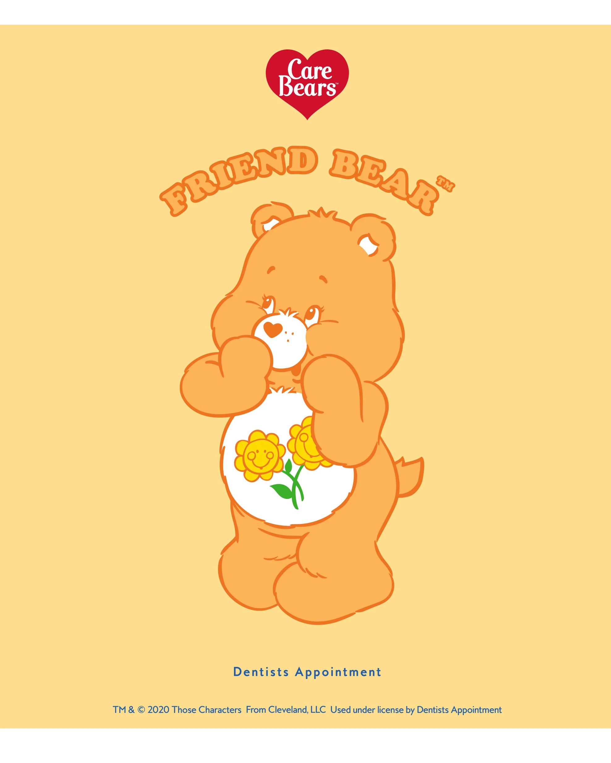 Care Bear Sleeveless Tank Top - Friend Bear in Peach (FINAL SALE) - Image 10
