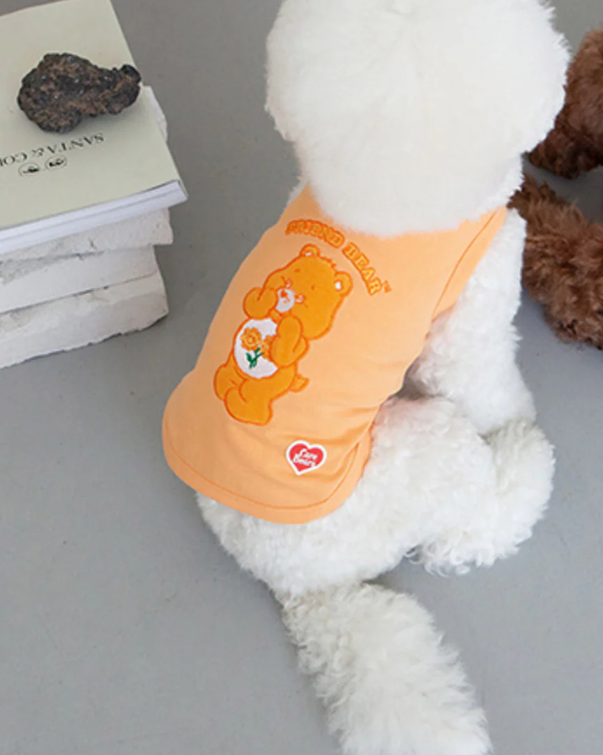 Care Bear Sleeveless Tank Top - Friend Bear in Peach (FINAL SALE) - Image 6