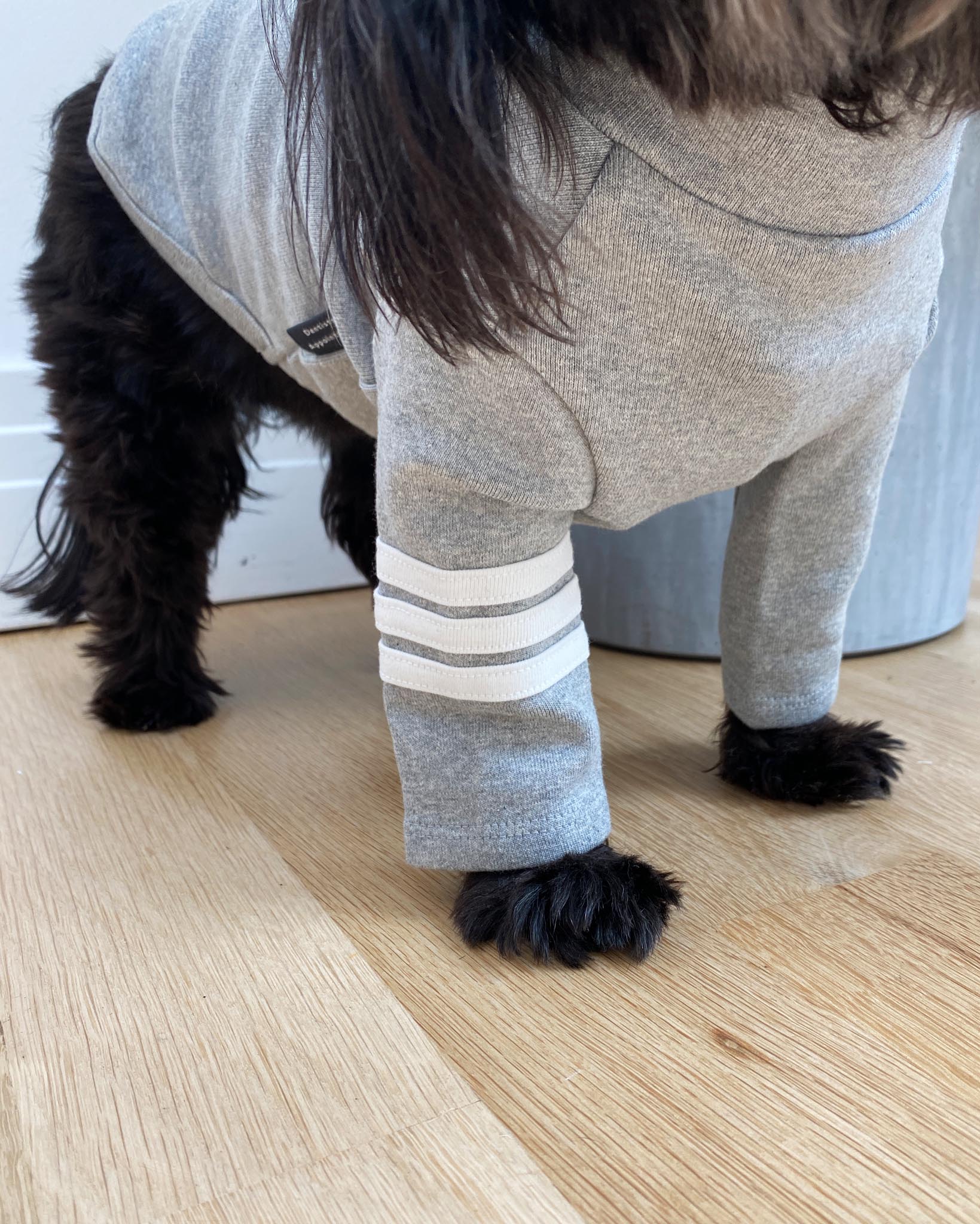 Stripe Point Turtleneck in Grey (Dog & Co. Exclusive) (FINAL SALE) - Image 6