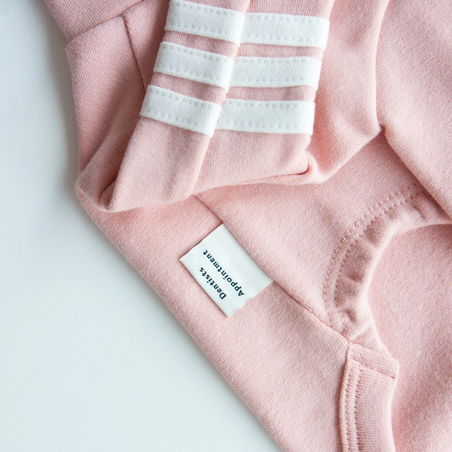 DENTISTS APPOINTMENT | Striped Point Turtleneck in Soft Pink - Image 2