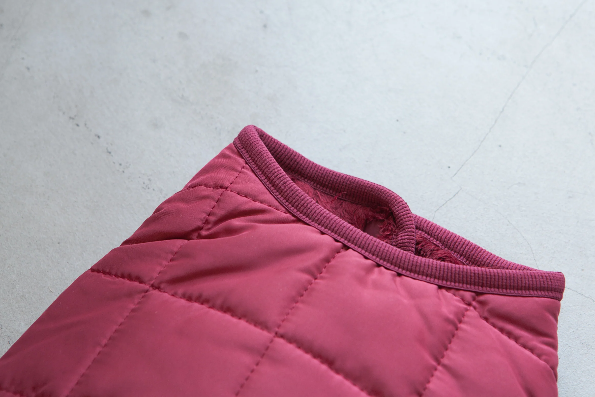 DENTISTS APPOINTMENT | Warm Quilted Vest in Burgundy (w/ Harness Hole) - Image 8