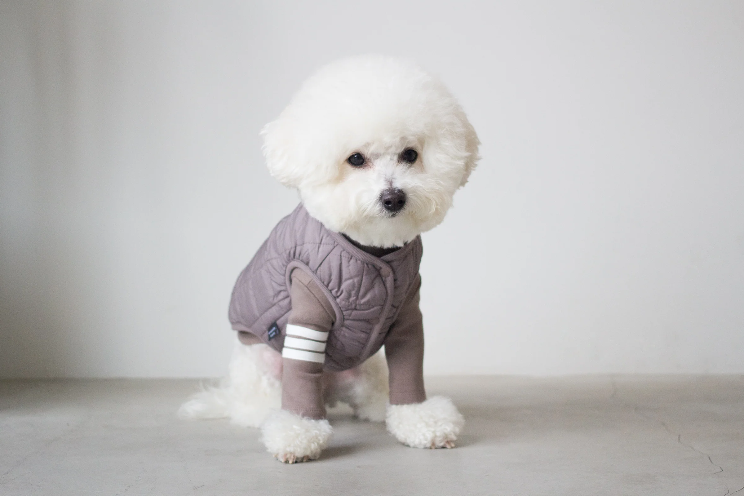 DENTISTS APPOINTMENT | Warm Quilted Vest in Mocha (w/ Harness Hole) - Image 2