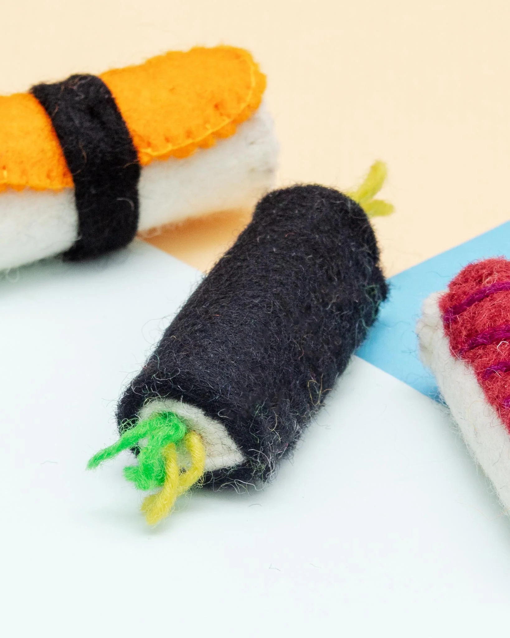 Sushi Wool Cat Toy (3-Pack) - Image 2