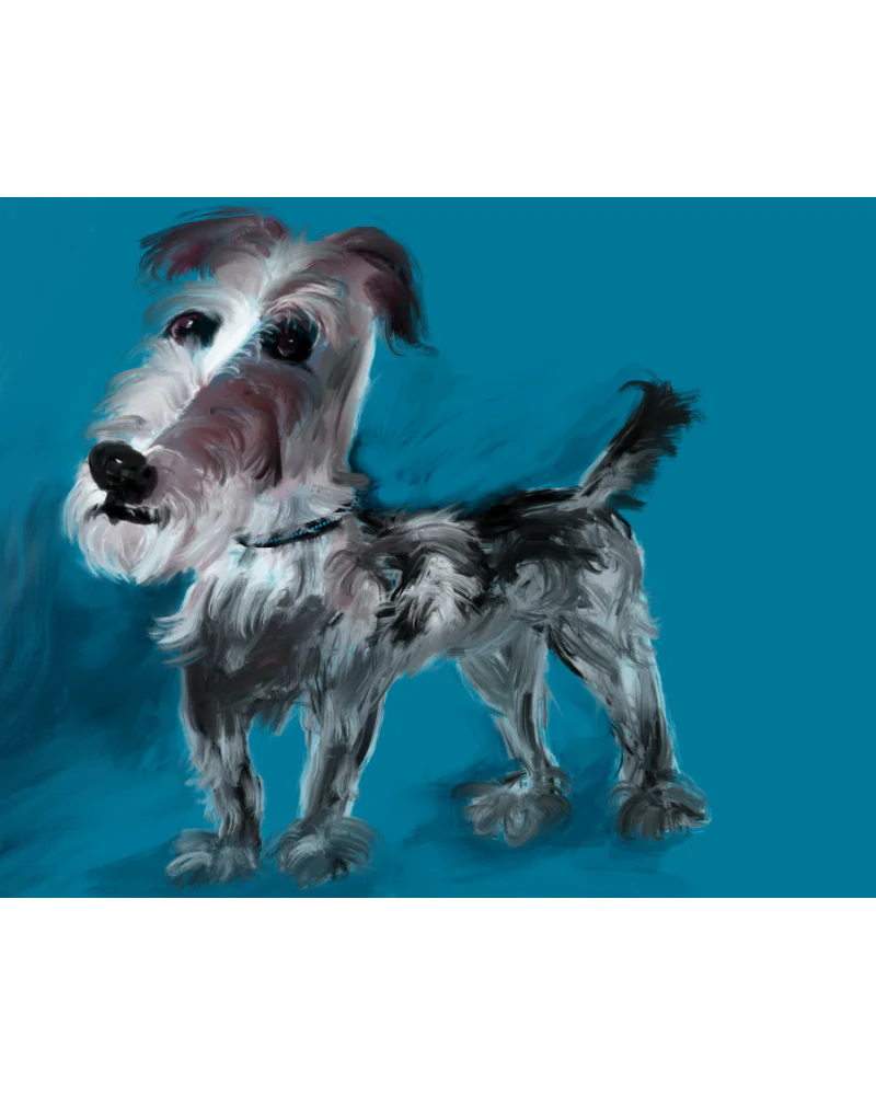 Custom Digital Pet Portrait | Single Subject (Framed or Unframed) - Image 7