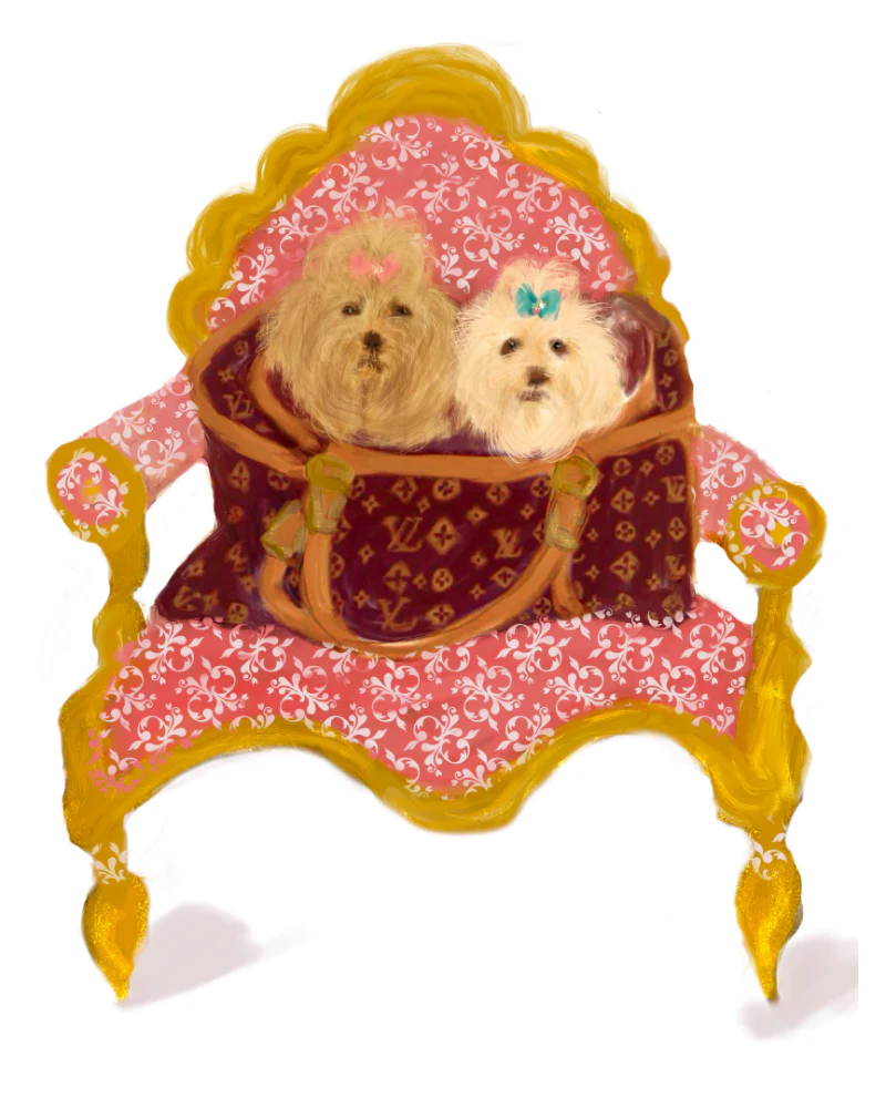 Custom Digial Pet Portrait | Multi-Subject (Framed or Unframed) - Image 3