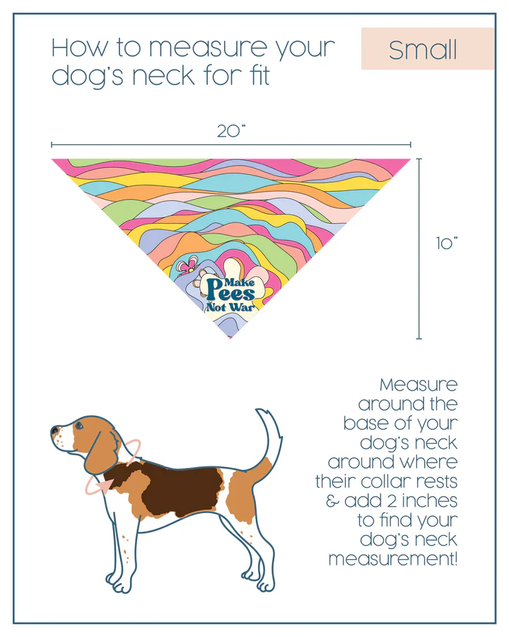 Make Pees Not War Dog Bandana (Made in the USA) (FINAL SALE) - Image 5
