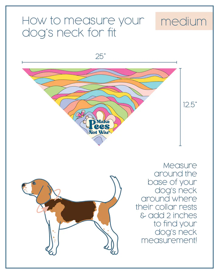 Make Pees Not War Dog Bandana (Made in the USA) (FINAL SALE) - Image 6