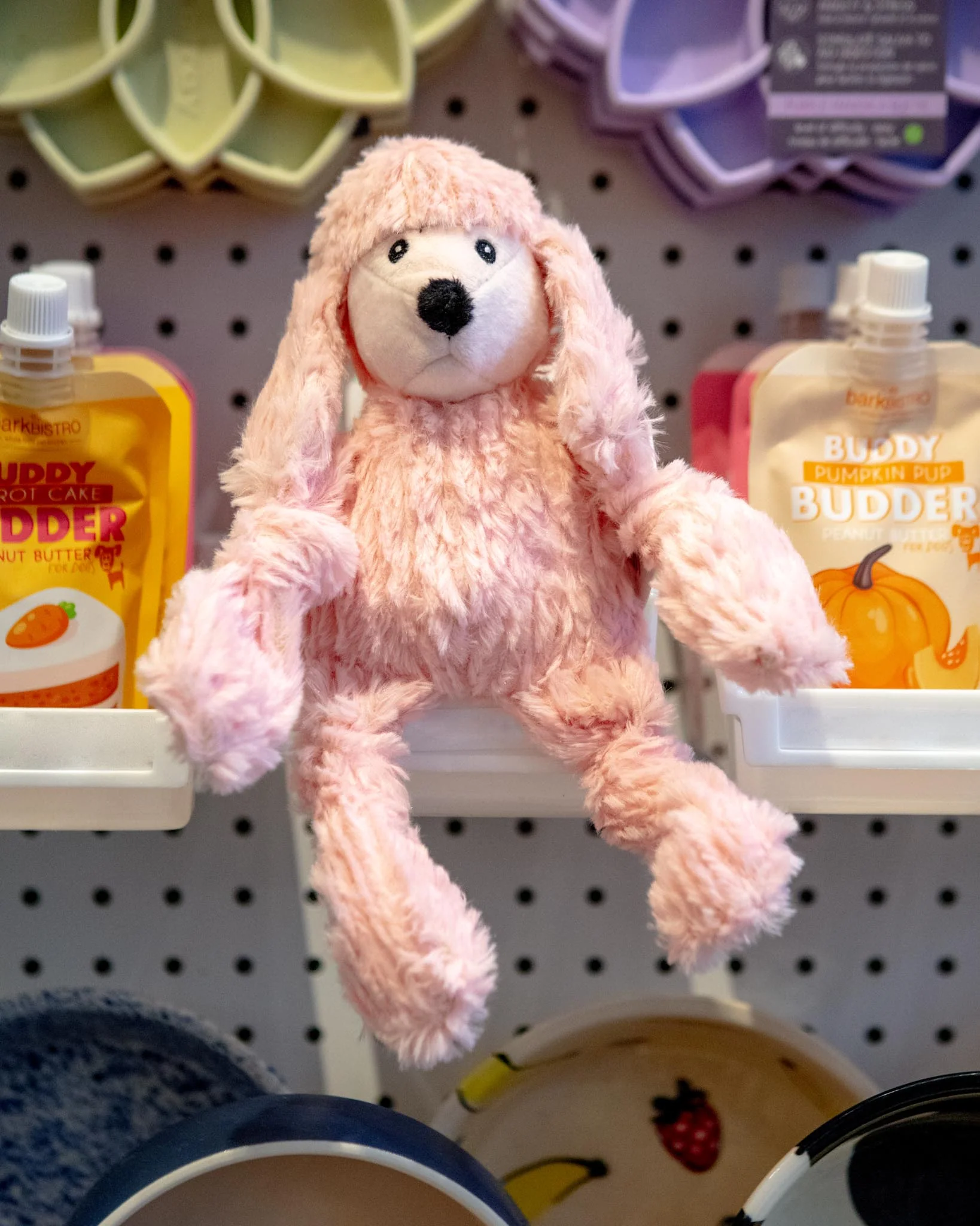 Diva Pink Poodle Knottie Plush Dog Toy