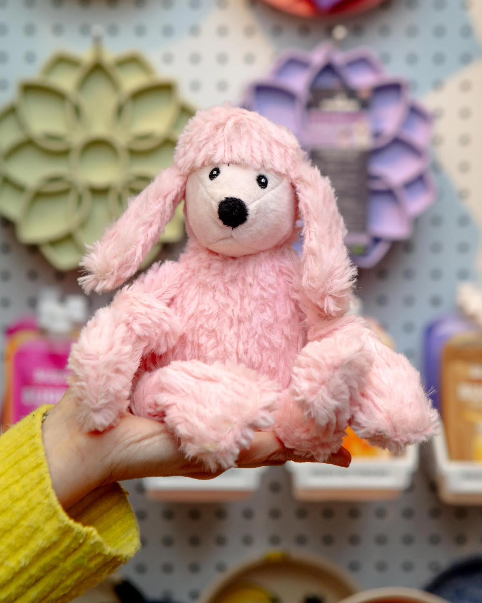 Diva Pink Poodle Knottie Plush Dog Toy - Image 2