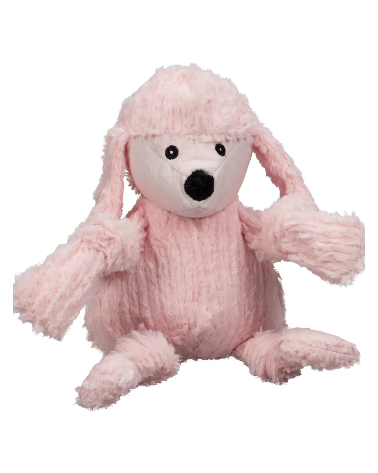 Diva Pink Poodle Knottie Plush Dog Toy - Image 3