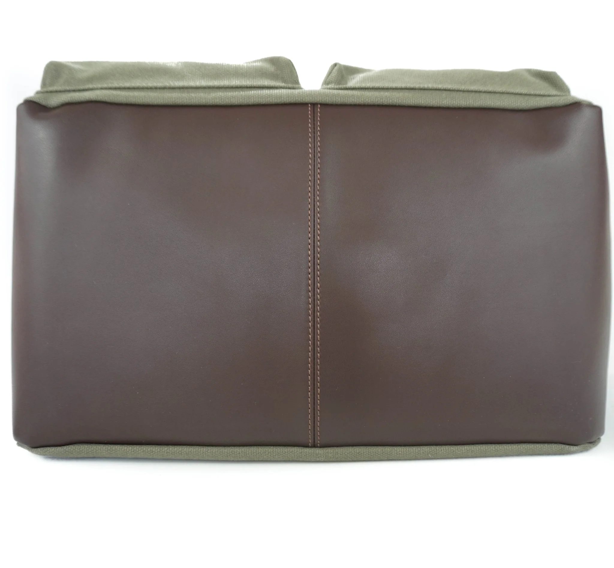 DJANGO | Waxed Canvas + Leather Pet Tote in Olive - Image 5