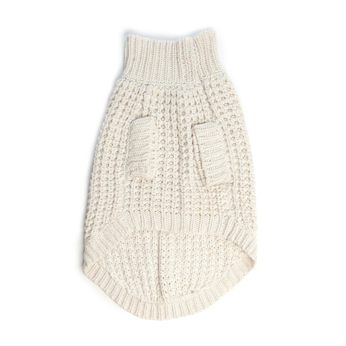 DNY | Chunky Knit Beach Sweater in Shell - Image 3