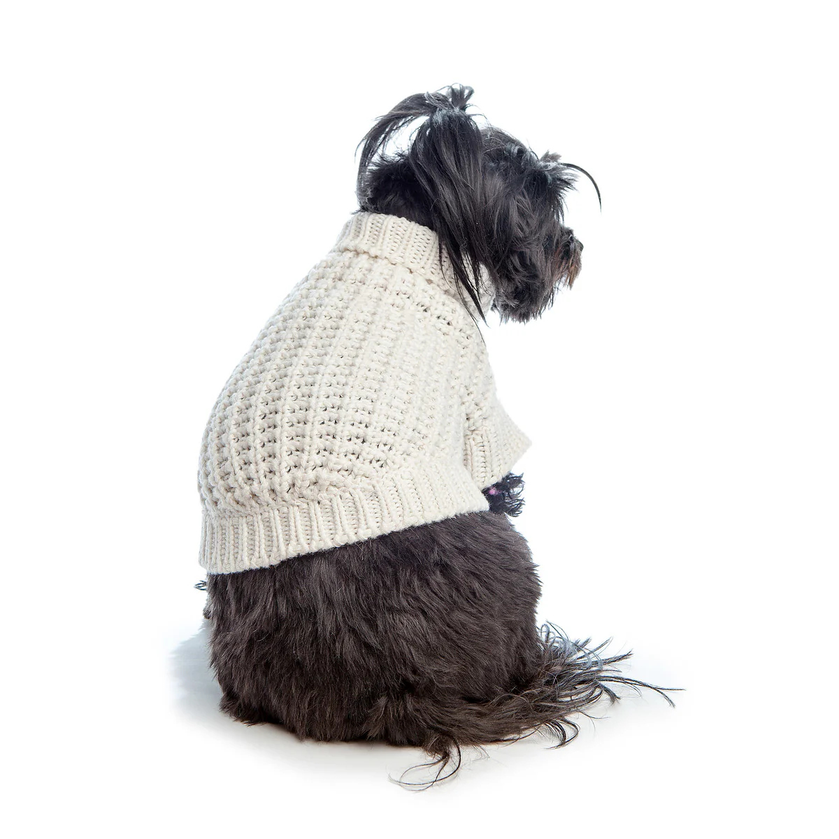 DNY | Chunky Knit Beach Sweater in Shell - Image 5