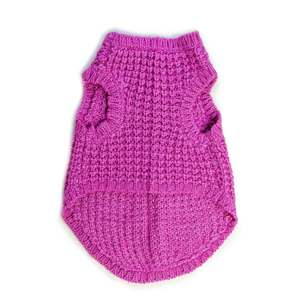 DNY | Chunky Knit Sleeveless Sweater in Raspberry - Image 2