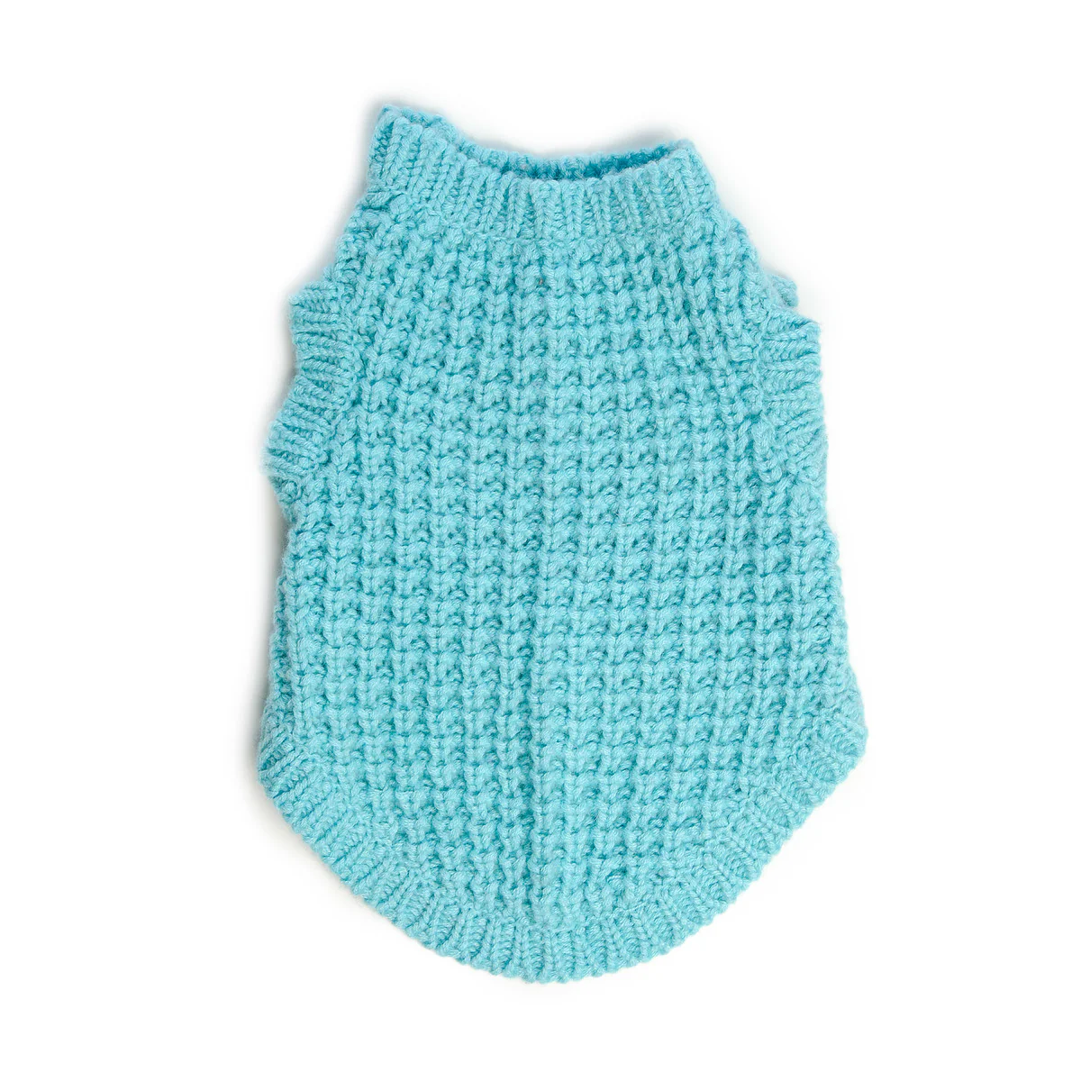 DNY | Chunky Knit Sleeveless Sweater in Sky Blue - Image 2