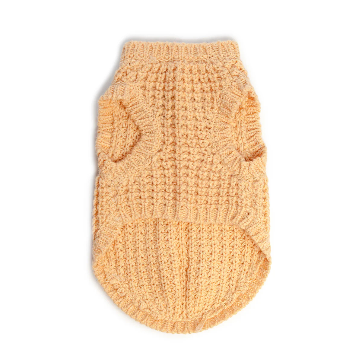 DNY | Chunky Knit Sleeveless Sweater in Summer Peach - Image 2