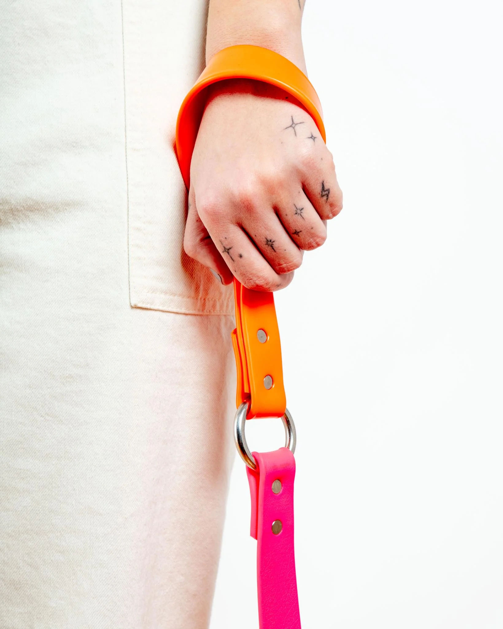 City Leash in Neon Pink & Neon Orange (4 or 6 Foot) (Made in the USA) - Image 8