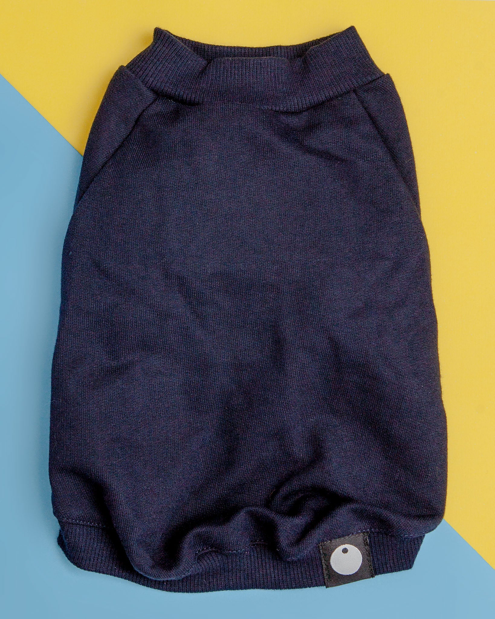 Cut-Sleeve Crewneck Pullover in New Navy (Made in NYC!) (FINAL SALE) - Image 2