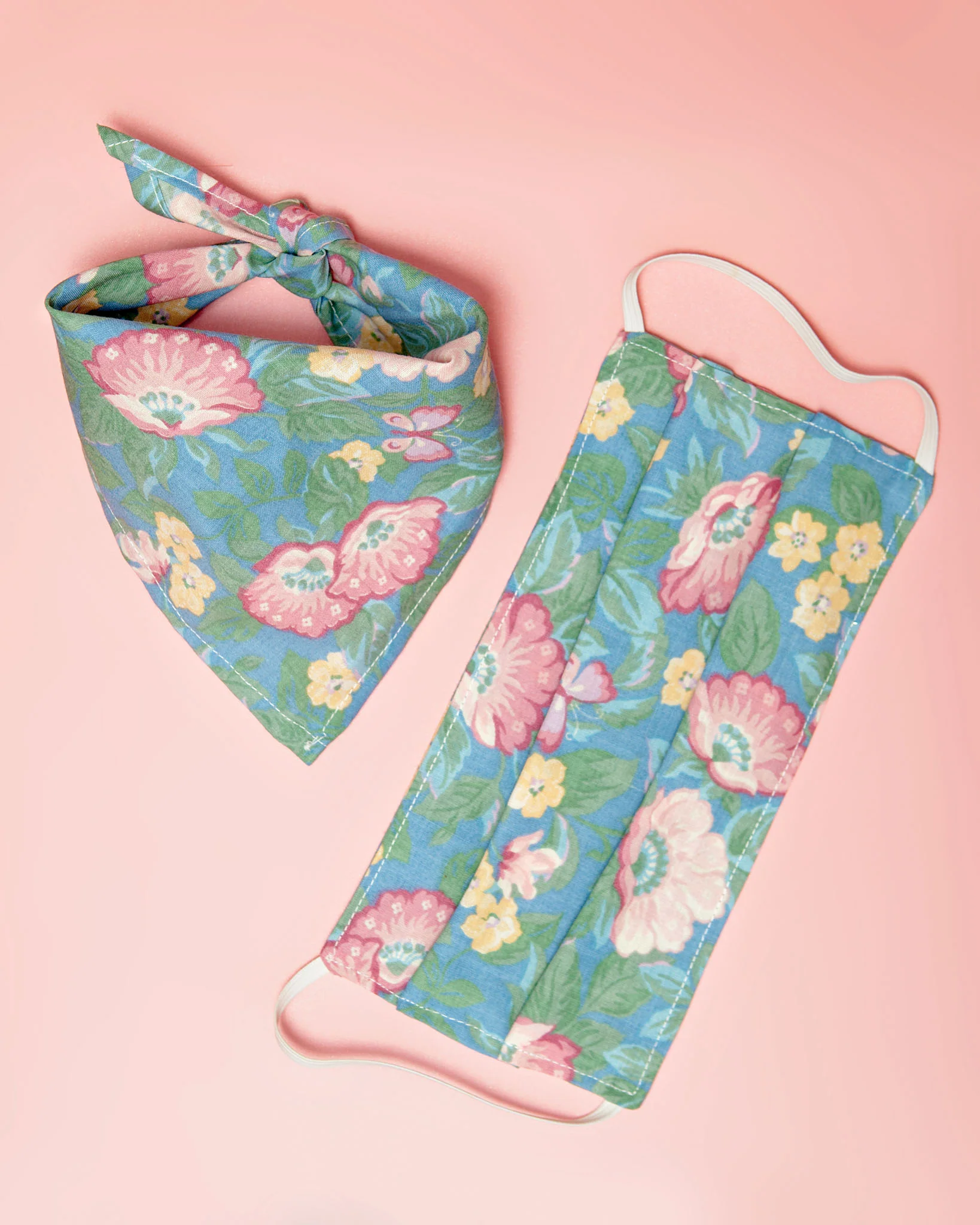 Matching Floral Mask & Bandana Set (All Proceeds to NAACP)