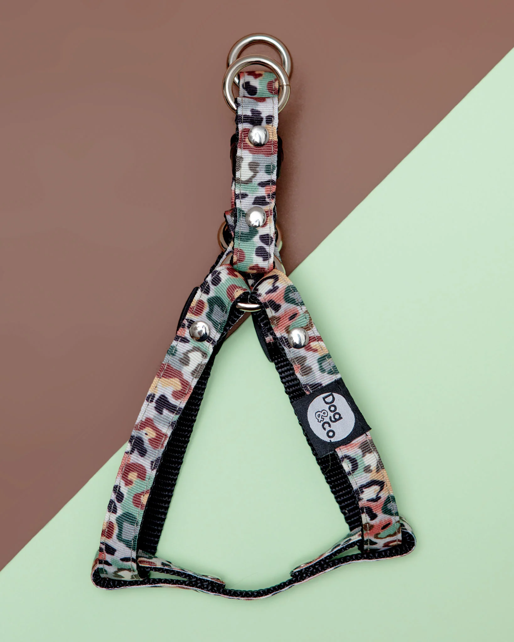 Step-In Dog Harness in Camo Leopard (Made in NYC) - Image 4