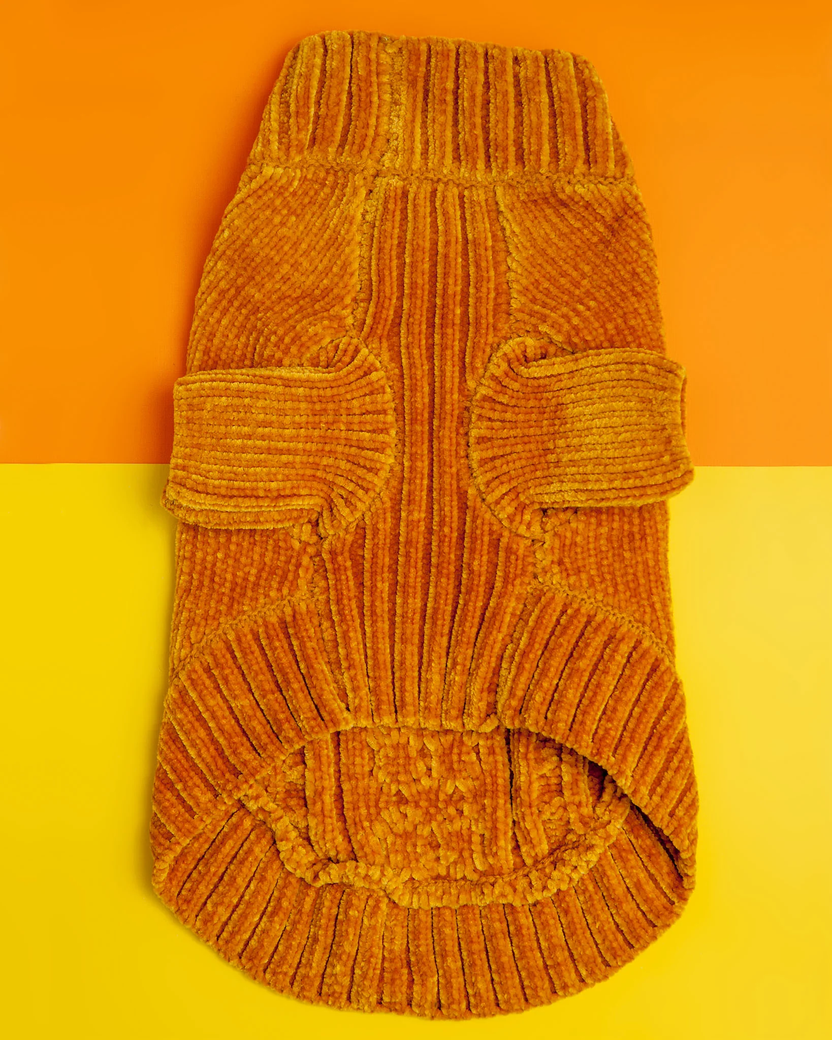 Cozy Chenille Dog Sweater in Mustard (FINAL SALE) - Image 2