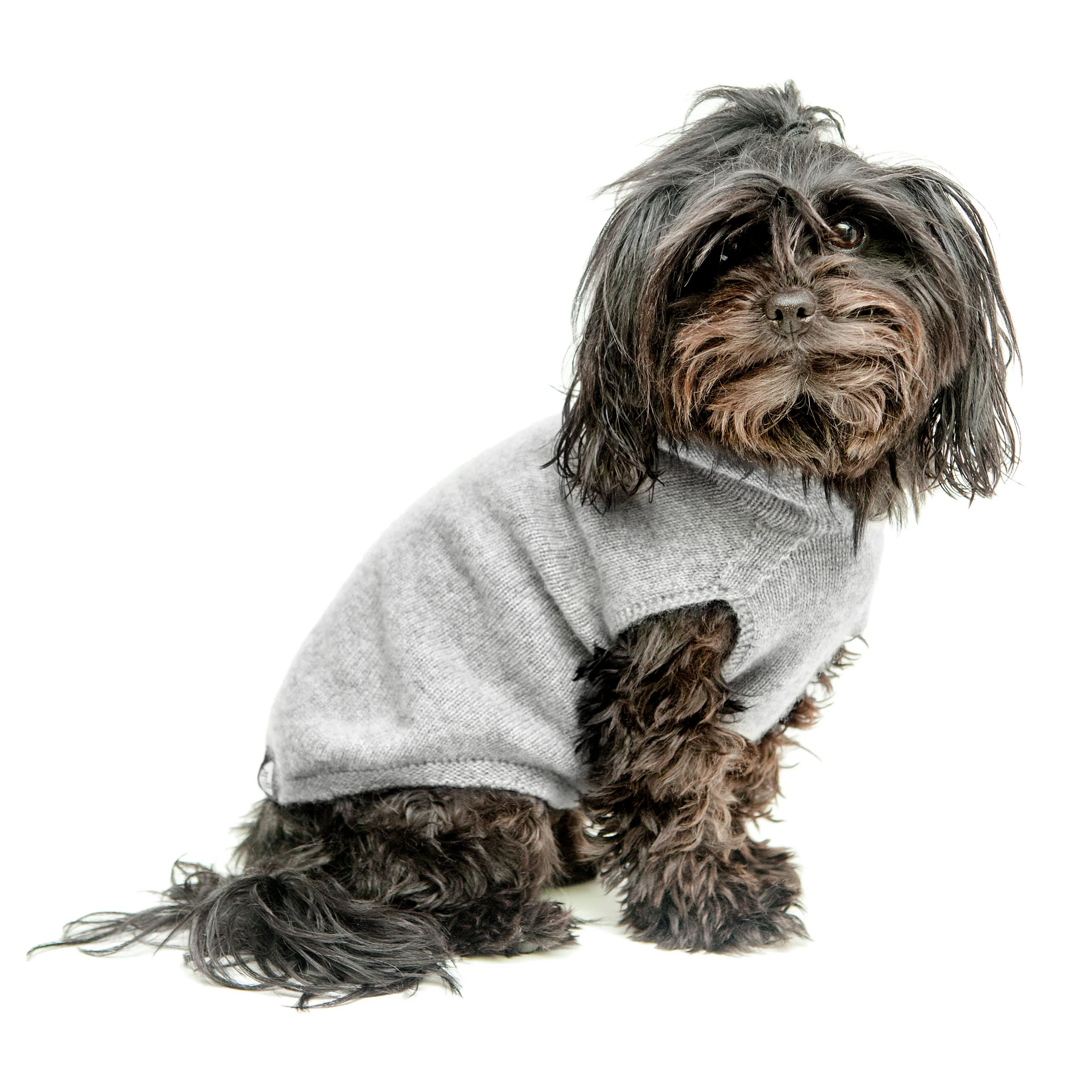 The Marmalady Cashmere Dog Hoodie in Brume Grey (Made in the USA) - Image 2