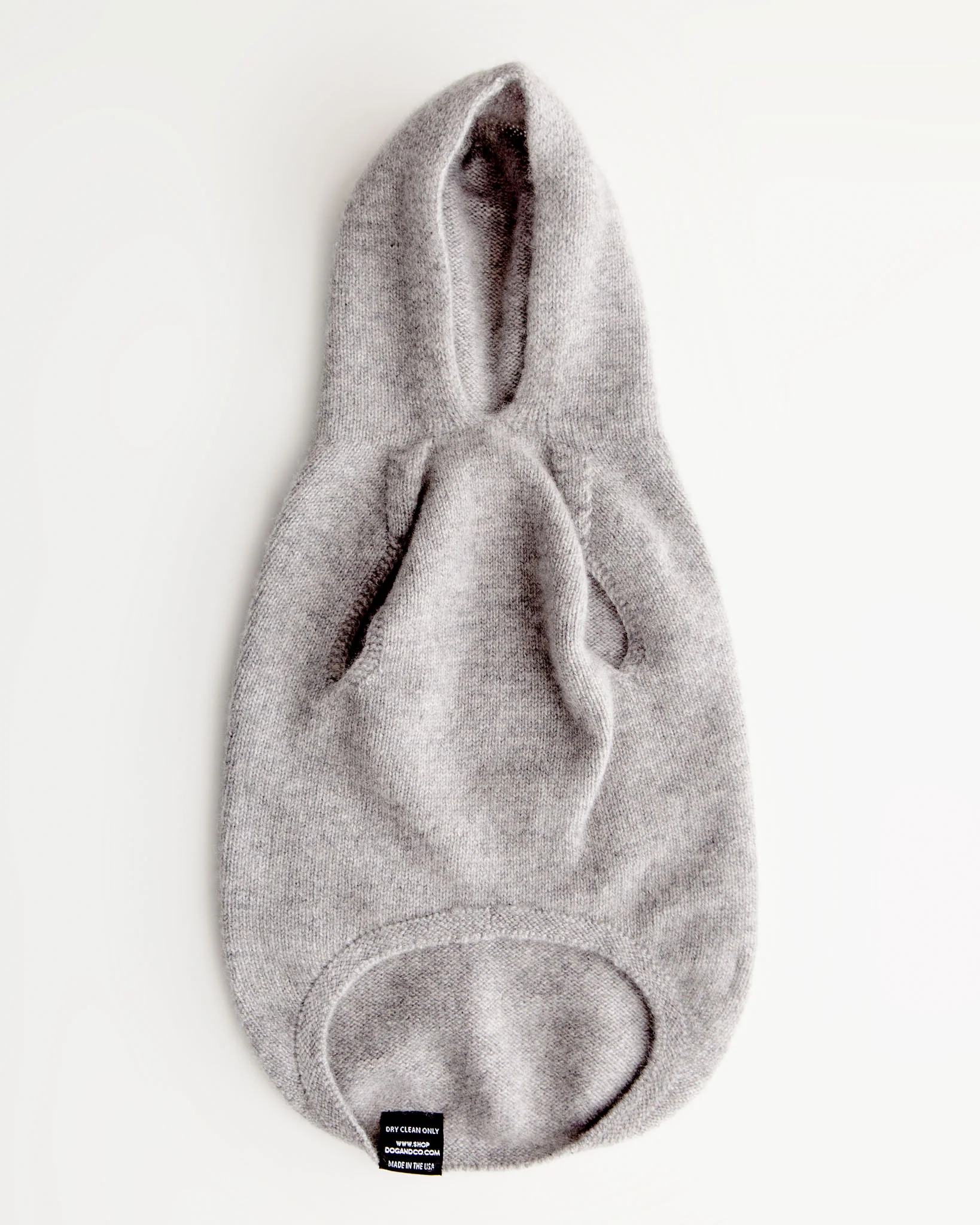 The Marmalady Cashmere Dog Hoodie in Brume Grey (Made in the USA) - Image 4