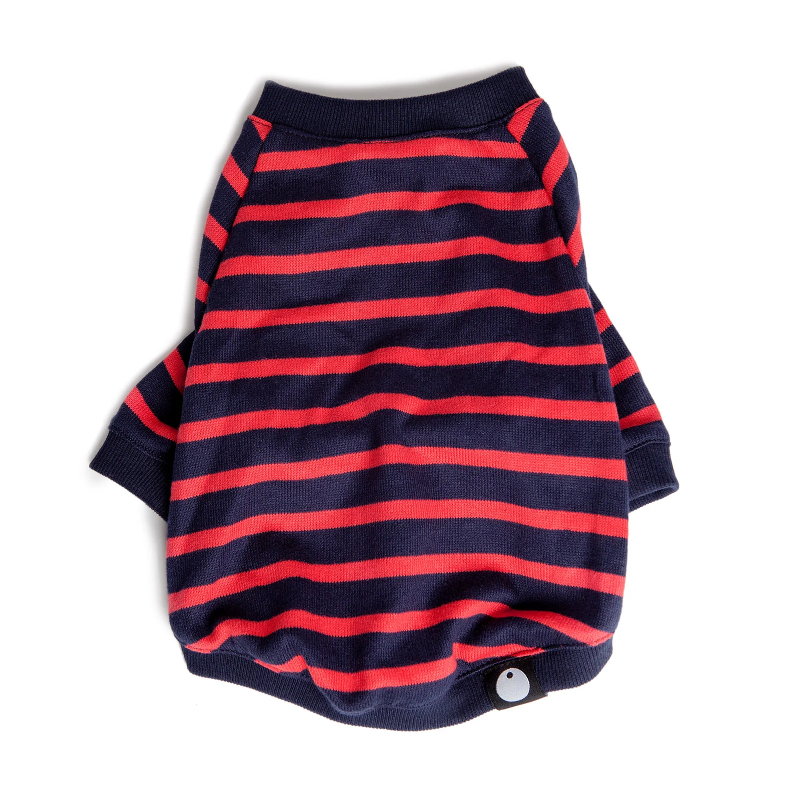 DOG & CO. | Cheeky Stripe Pullover in Navy & Red Small Stripe - Image 3