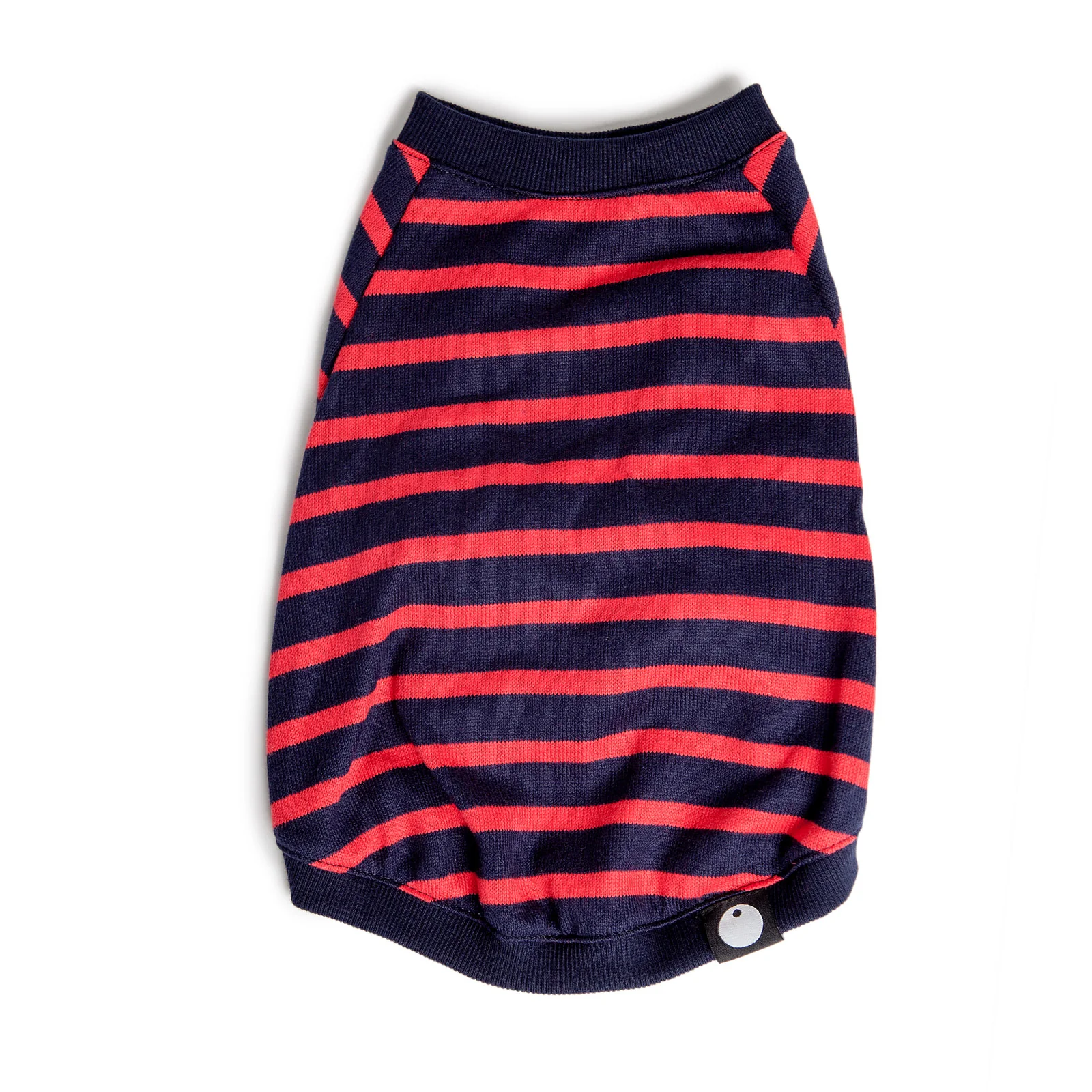 DOG & CO. | Cheeky Stripe Pullover in Navy & Red Small Stripe - Image 5