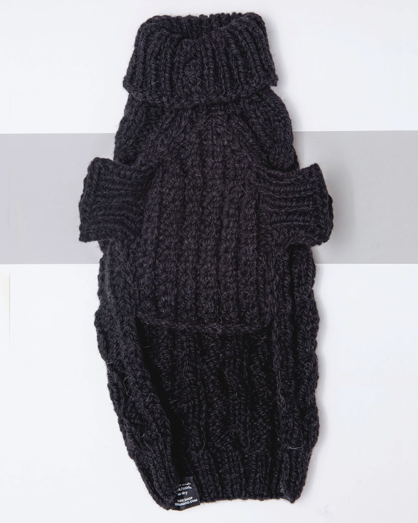 Downtown Roll Neck Dog Sweater in Black (FINAL SALE) - Image 5
