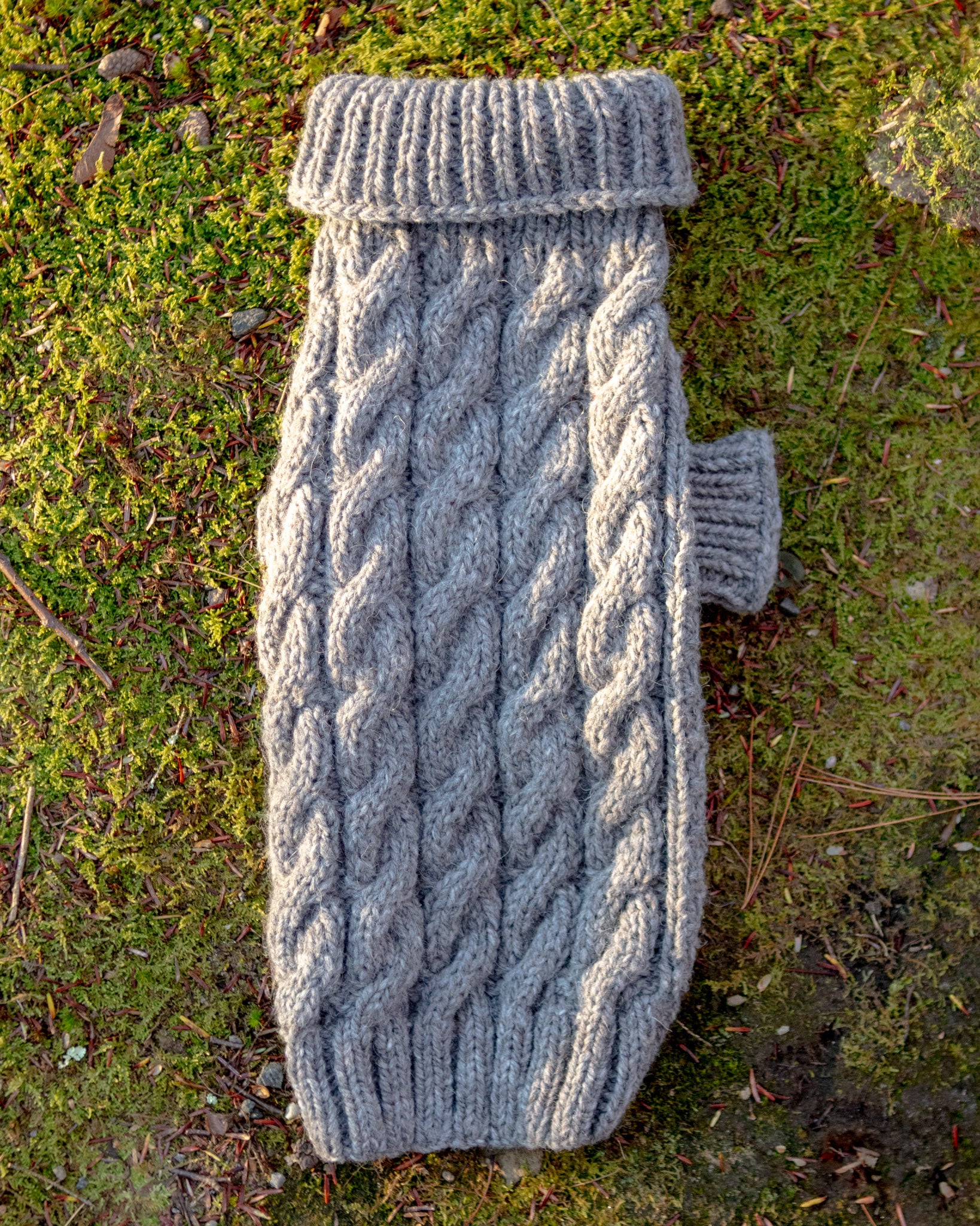 Downtown Roll Neck Dog Sweater in Grey (FINAL SALE) - Image 5