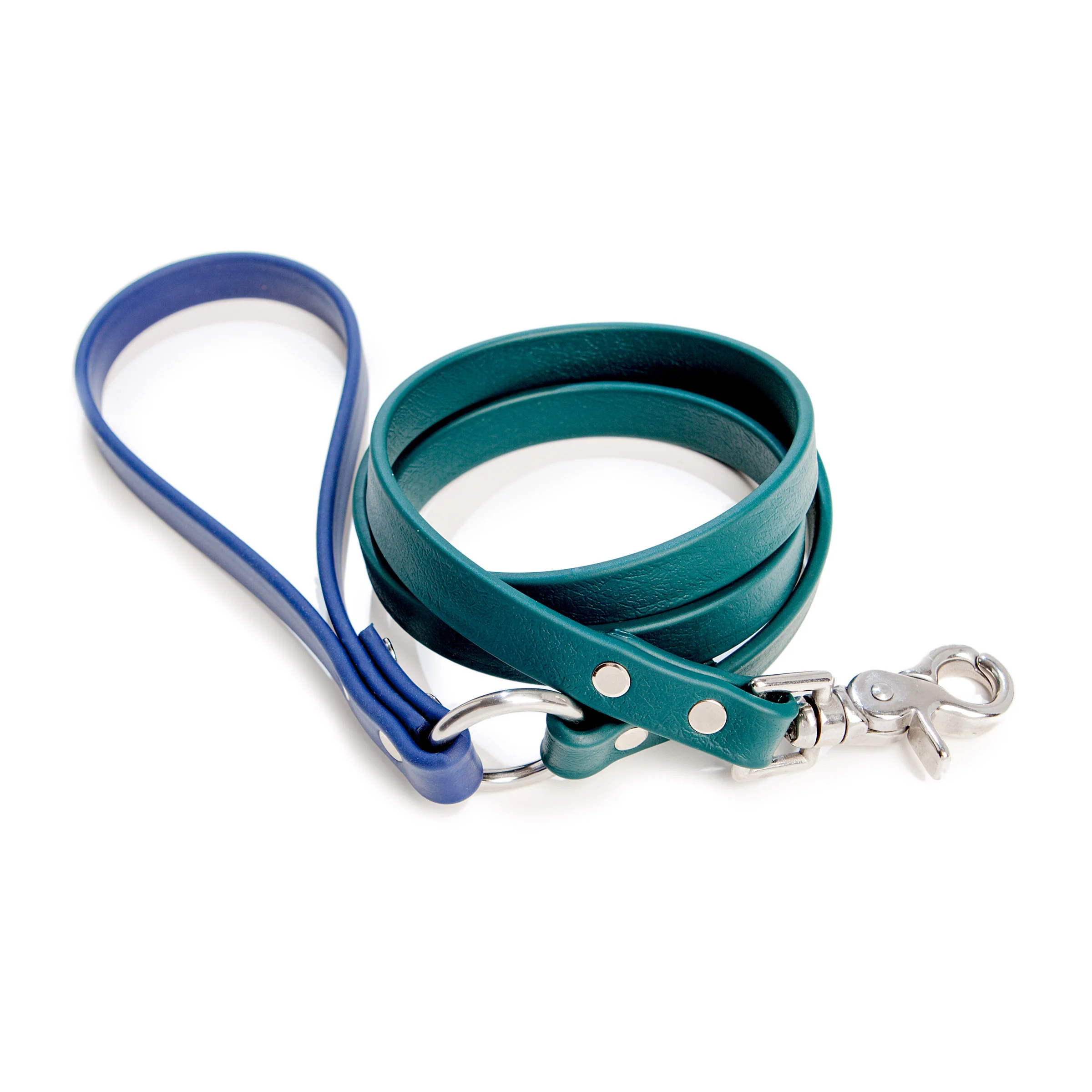 City Leash in Hunter Green & Navy (4 or 6 Foot) (Made in the USA) - Image 11