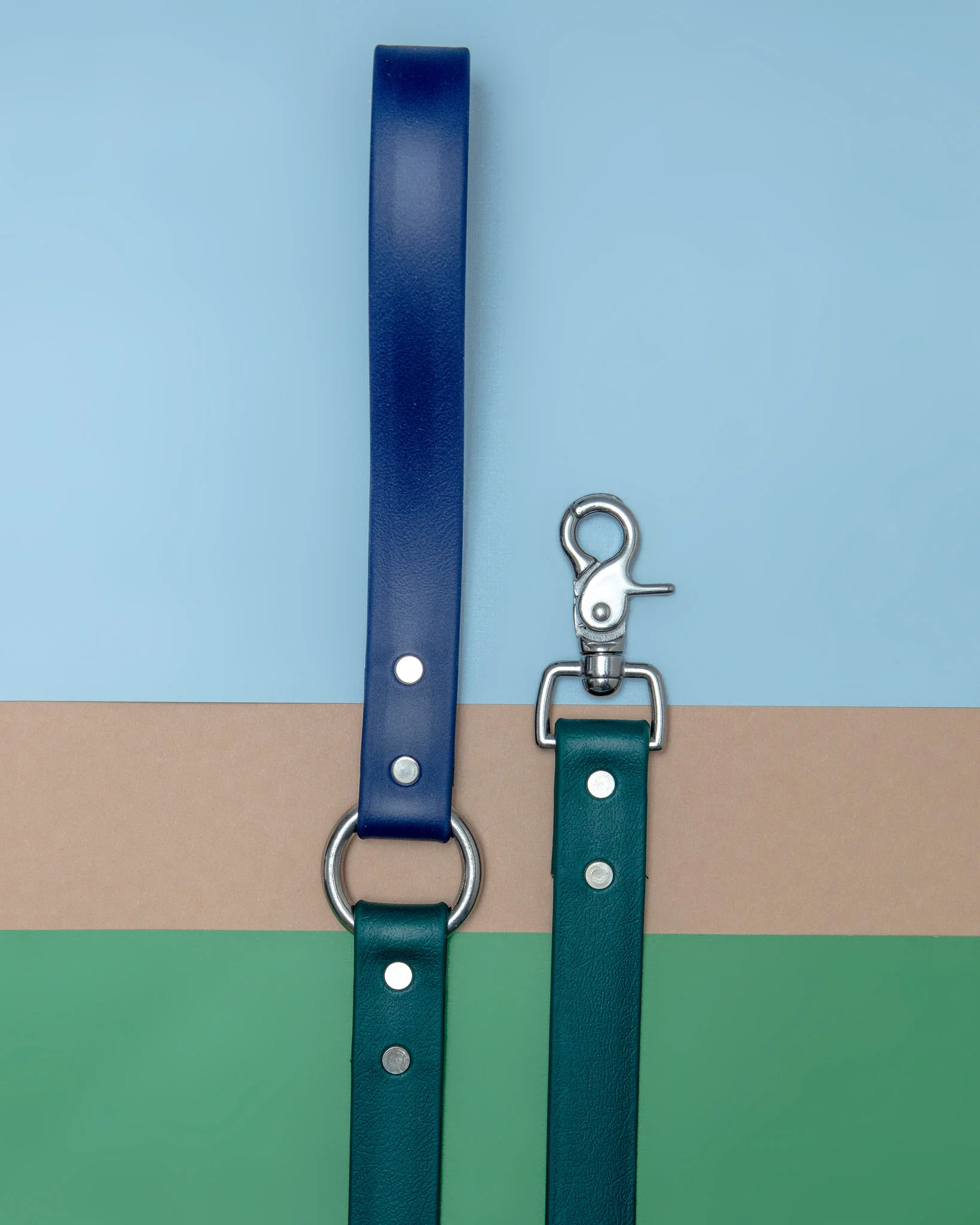 City Leash in Hunter Green & Navy (4 or 6 Foot) (Made in the USA) - Image 7