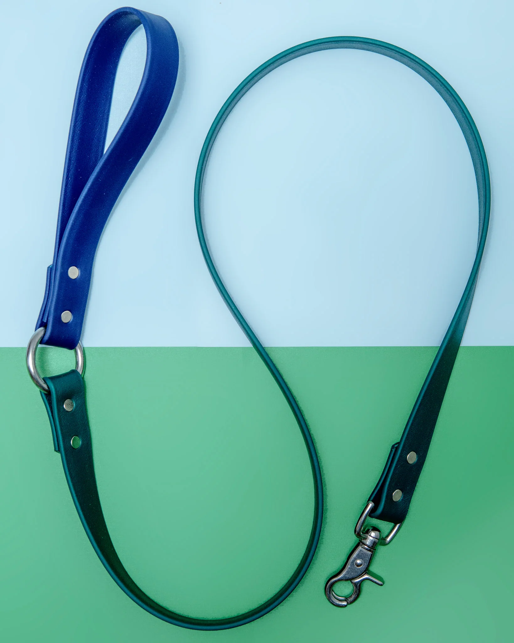City Leash in Hunter Green & Navy (4 or 6 Foot) (Made in the USA) - Image 8